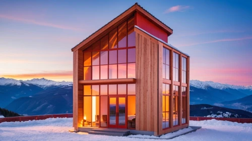 mountain hut,winter house,snowhotel,snow shelter,alpine hut,verbier,snow house,glickenhaus,cubic house,avalanche protection,cube stilt houses,adelboden,ortler winter,monte rosa hut,electrohome,chalet,passivhaus,alpine style,swiss house,hahnenfu greenhouse,Photography,General,Realistic