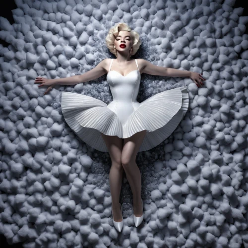 marilyn monroe,marylin monroe,marylin,snow angel,marilyn,marilynne,derivable,pleasantville,reductive,marilyng,madonna,marylyn monroe - female,monroe,pin-up girl,white cloud,woman laying down,tumbling doll,duvets,porcelain doll,porcelain dolls,Photography,Artistic Photography,Artistic Photography 11