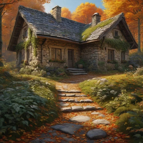 autumn landscape,cottage,lonely house,home landscape,country cottage,fall landscape,autumn idyll,house in the forest,autumn background,house in mountains,little house,ancient house,small house,summer cottage,house in the mountains,autumn scenery,the autumn,traditional house,autumn morning,witch's house,Photography,General,Natural