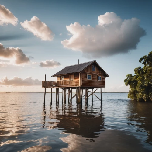 stilt house,stilt houses,house by the water,floating huts,house with lake,boat house,boatshed,fisherman's house,boat shed,florida home,fisherman's hut,stiltsville,boathouse,houseboat,cube stilt houses,wooden house,house insurance,inverted cottage,belize,mobile bay,Photography,General,Realistic