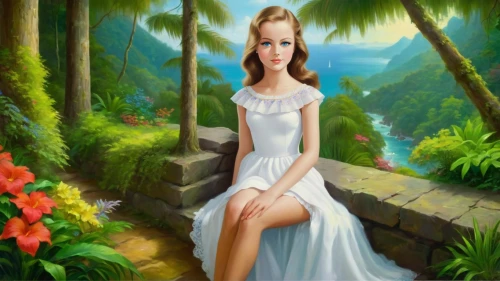 landscape background,fantasy picture,maureen o'hara - female,art painting,fantasy art,girl in a long,photo painting,girl in the garden,forest background,bridalveil,girl in a long dress,world digital painting,fairy tale character,thyatira,garden of eden,romantic portrait,background view nature,nature background,portrait background,diwata