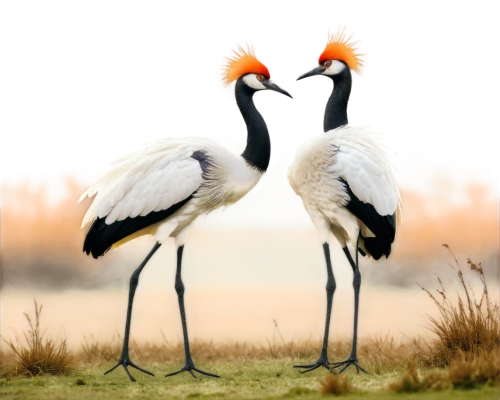 red-crowned crane,eastern crowned crane,white storks,gray crowned crane,grey crowned crane,jacanas,white-naped crane,bustards,flamingo couple,storks,jabiru,bird couple,helmetshrikes,avocets,lapwings,storch,saddle-billed stork,egrets,two flamingo,ibises,Art,Artistic Painting,Artistic Painting 30