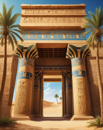 egyptian temple,pharaonic,hieroglyphs,hieroglyph,ancient egypt,pharaohs,pharaon,ahhotep,egyptological,hieratic,neferhotep,egyptology,pharoahs,wadjet,egyptienne,hieroglyphic,kemet,hieroglyphics,ancient egyptian,luxor,Illustration,Abstract Fantasy,Abstract Fantasy 02