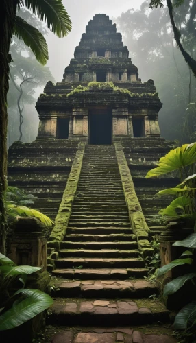 yavin,tempel,vimana,ubud,tikal,stone pagoda,temples,step pyramid,asian architecture,palenque,temple,indonesia,gopura,angkor,artemis temple,angkor thom,rathas,thai temple,pakal,bali,Conceptual Art,Sci-Fi,Sci-Fi 18