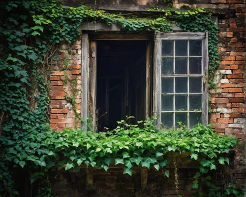 old windows,old window,ivy frame,window,row of windows,the window,windows,window front,wooden windows,window with shutters,wood window,kudzu,open window,dereliction,window frames,windowpanes,dilapidated building,lost place,old door,abandoned building,Art,Artistic Painting,Artistic Painting 42