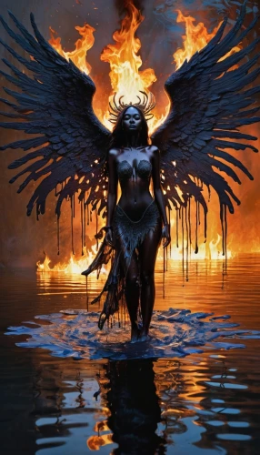 fire angel,garuda,archangel,fire dancer,pheonix,uniphoenix,fenix,fallen angel,angelfire,dark angel,firebird,aegaleo,angel of death,soulfire,black angel,flame spirit,cherubim,samael,kupala,the archangel,Conceptual Art,Graffiti Art,Graffiti Art 08