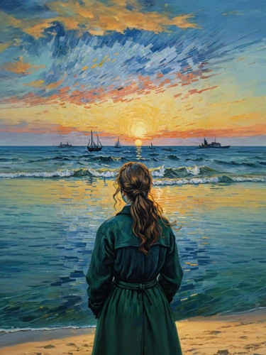 oil painting on canvas,follieri,oil painting,man at the sea,girl on the boat,palizzi,girl with a dolphin,el mar,oil on canvas,painting technique,hildebrandt,sun and sea,friedrich,pittura,dubbeldam,sea landscape,aivazovsky,the sea maid,sunset,gogh