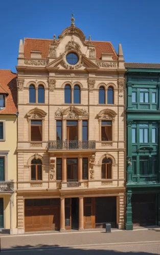 old town house,baroque building,würzburg residence,oradea,zagreb,traditional building,konzerthaus,szeged,rijeka,kunsthaus,old architecture,old buildings,oradea city,frontages,stadttheater,old western building,driehaus,brno,wooden facade,historic building,Photography,General,Realistic