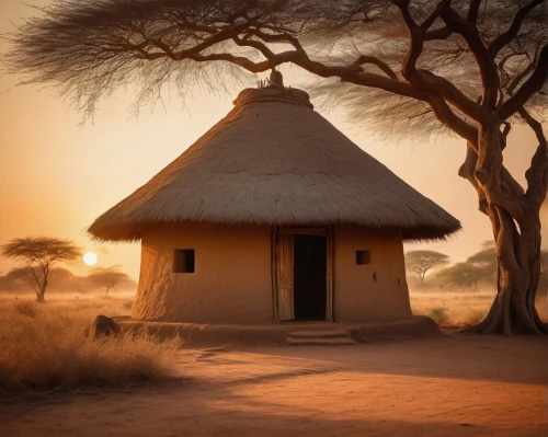 makgadikgadi,thatched roof,afrika,namibia,iafrika,okavango,straw hut,namib rand,africa,thatched,batswana,africano,huts,chidzikwe,burkina,tswana,etosha,swazi,africaines,thatched cottage,Illustration,Retro,Retro 26