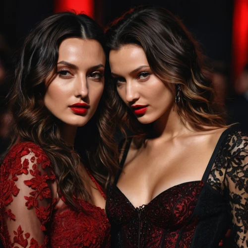 mastani,two beauties,daftari,goddesses,beauty icons,gabbana,seana,parisiennes,reinas,duo,manohara,singer and actress,red double,sisters,kisseleva,jenners,red,supermodels,beauties,angel and devil,Photography,General,Fantasy