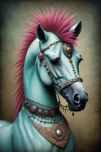 unicorn art,painted horse,unicorn,portrait animal horse,sparklehorse,nikorn,hussar,carnival horse,equine,hobbyhorse,colorful horse,horseflesh,carousel horse,caballus,weehl horse,pegasys,vintage horse,einhorn,horsing,saturnyne,Illustration,Abstract Fantasy,Abstract Fantasy 06