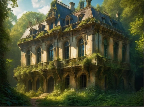 house in the forest,forest house,witch's house,abandoned house,ancient house,abandoned place,dreamhouse,ghost castle,violet evergarden,old home,schierstein,private house,ghibli,maison,old house,beautiful home,witch house,apartment house,lonely house,knight house,Conceptual Art,Fantasy,Fantasy 05