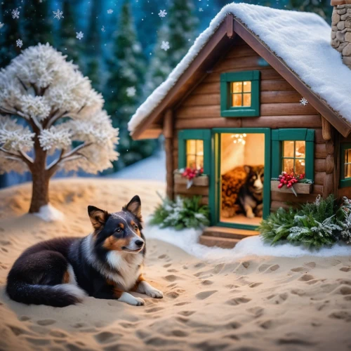 christmas snowy background,christmas landscape,christmas scene,christmas fox,snow scene,christmasbackground,winter background,christmas snow,christmas animals,christmas decoration,christmas background,christmas crib figures,winter house,winter village,christmas house,christmas village,winter animals,christmas window,warm and cozy,christmas town,Photography,General,Cinematic