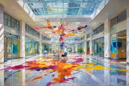 colorful tree of life,colorful glass,galleria,atriums,glass painting,atrium,kaleidoscape,kaleidoscope art,colorful water,floor fountain,flower carpet,fallen colorful,wintergarden,abstract corporate,glass wall,fidm,bloomingdales,rivercenter,harmony of color,phototherapeutics,Conceptual Art,Oil color,Oil Color 20