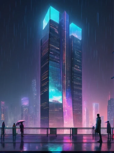 skyscraper,the skyscraper,cybercity,skyscrapers,cityscape,futuristic landscape,cyberport,cybertown,electric tower,pc tower,supertall,monoliths,skyscraping,futuristic,cyberpunk,metropolis,hypermodern,guangzhou,ctbuh,monolith,Illustration,Paper based,Paper Based 19