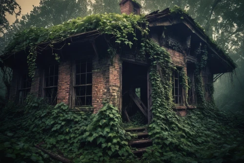 abandoned house,house in the forest,creepy house,abandoned place,witch house,witch's house,forest house,old house,old home,lonely house,lostplace,abandoned places,lost place,abandoned,haunted house,ancient house,wooden house,derelict,the haunted house,abandoned building,Illustration,Realistic Fantasy,Realistic Fantasy 47