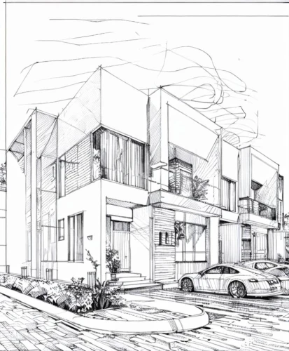 sketchup,townhomes,townhouses,residencial,rowhouses,duplexes,revit,row houses,penciling,habitaciones,townhome,cohousing,new housing development,passivhaus,house drawing,unbuilt,pencilling,redevelop,houses clipart,arquitectonica,Design Sketch,Design Sketch,Hand-drawn Line Art