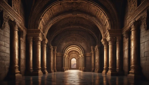 hall of the fallen,umayyad palace,theed,corridor,mezquita,arcaded,cloistered,hallway,alhambra,aisle,labyrinthian,empty interior,corridors,cloisters,cloister,umayyad,louvre,enfilade,mihrab,archways,Conceptual Art,Fantasy,Fantasy 34