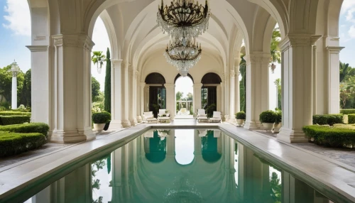 reflecting pool,pool house,luxury property,amanresorts,marble palace,swimming pool,palatial,luxury bathroom,sursock,outdoor pool,floor fountain,infinity swimming pool,mansion,luxury home,lanesborough,rosecliff,water palace,ritzau,orangerie,palladianism,Conceptual Art,Oil color,Oil Color 15