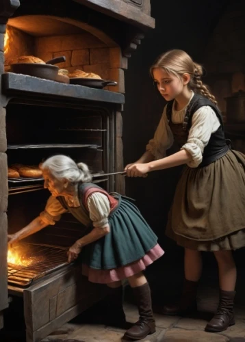 girl in the kitchen,girl with bread-and-butter,children's stove,breadmaking,gingerbread maker,children learning,children studying,children's interior,cannon oven,baking bread,ovens,blacksmiths,little girl and mother,little boy and girl,victorian kitchen,blacksmith,shoemakers,cookery,girl in a historic way,kalinka