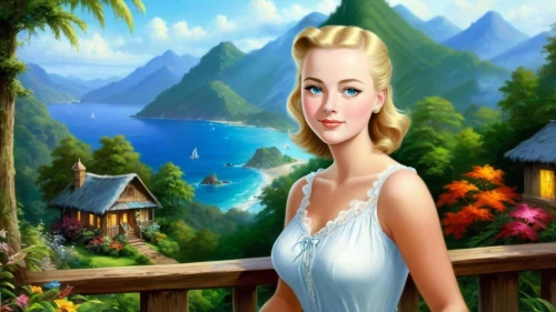 thorhild,tropico,celtic woman,galadriel,connie stevens - female,landscape background,the blonde in the river,celtic queen,beach background,sigyn,amalthea,anastasiadis,heidi country,amphitrite,tinkerbell,cartoon video game background,rosalinda,elsa,background image,bluefields