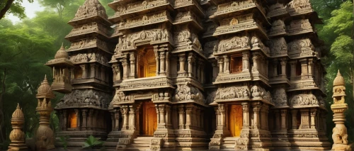 gopuram,visalakshi,chhatri,puram,pallavas,kanchipuram,bodhgaya,tirthankara,mandir,vallipuram,mamallapuram,cholapuram,gopura,chennakesava,indian temple,mahasena,khajuraho,vimana,nagaraja,vidhana,Art,Classical Oil Painting,Classical Oil Painting 40