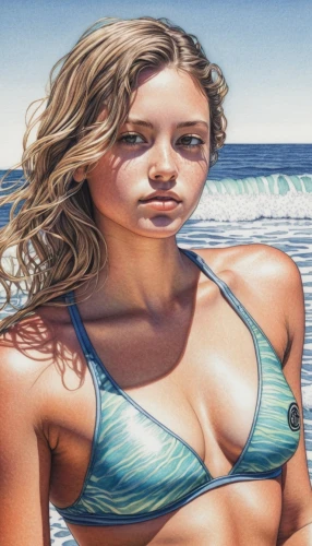 beach background,colored pencil background,airbrushing,rousey,surfwear,cailin,photo painting,photorealist,female swimmer,airbrush,oil painting,trish,welin,oil painting on canvas,color pencils,world digital painting,color halftone effect,beach towel,sand seamless,colored pencil,Illustration,Black and White,Black and White 16