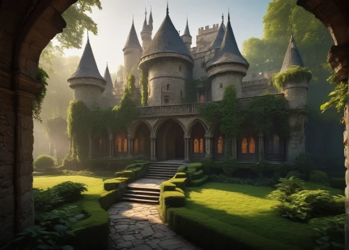 fairy tale castle,fairytale castle,rivendell,castle of the corvin,castlelike,fairy tale,castle,castel,kingdoms,knight's castle,fairytale,nargothrond,a fairy tale,diagon,gondolin,riftwar,chateau,maplecroft,hogwarts,beleriand,Illustration,Abstract Fantasy,Abstract Fantasy 02
