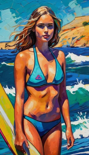 ronda,rousey,surfer,paddle board,surfwear,paddleboard,female swimmer,paddler,picabo,surf,jasinski,surfing,stand-up paddling,windsurfer,wahine,oil painting,standup paddleboarding,digital painting,surfboards,surfs,Conceptual Art,Oil color,Oil Color 25