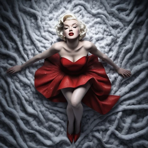 marilyn monroe,marylin monroe,marylin,marilyn,valentine pin up,red magnolia,woman laying down,marilynne,madonna,derivable,marylyn monroe - female,vanderhorst,lady in red,pin-up girl,valentine day's pin up,the sleeping rose,monroe,queen of hearts,pin up girl,woman on bed,Photography,Artistic Photography,Artistic Photography 11