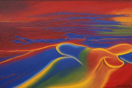 abstract rainbow,volcanic landscape,danxia,dubbeldam,eruptive,ladyland,nitsch,rainbow waves,abstract painting,dune landscape,andresol,rainbow bridge,mousseau,bifrost,uvi,vibrantly,barcroft,lava flow,nasca plateau,oil painting on canvas,Illustration,Abstract Fantasy,Abstract Fantasy 21