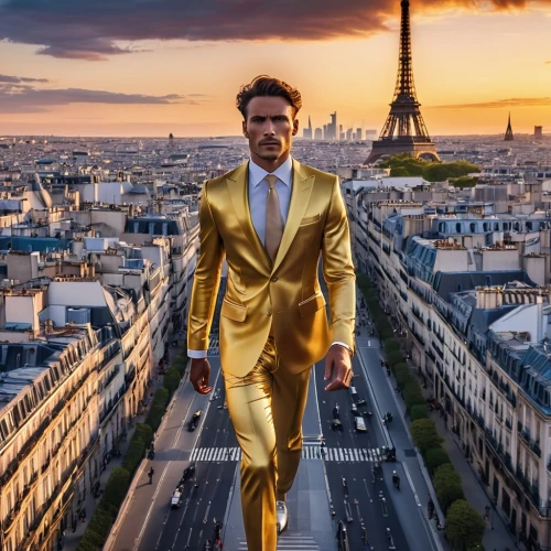 gold business,parigi,classe,paris,parisii,parisian,the suit,magique,ysl,francophile,lachapelle,goldfrank,gazillionaire,parisien,bossoni,billionaire,soir,goldtron,gold foil 2020,goldbloom,Photography,General,Realistic