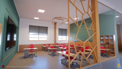 school design,sketchup,3d rendering,schoolroom,schoolrooms,study room,classroom,classrooms,children's interior,class room,collaboratory,lecture room,3d modeling,gymnastics room,desks,children's room,conference room,3d model,montessori,examination room,Photography,General,Realistic