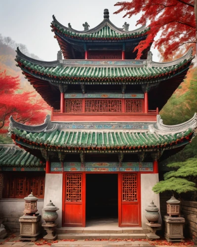 asian architecture,teahouses,goryeo,buddhist temple,red lantern,heian,dongbuyeo,hall of supreme harmony,south korea,wudang,confucianism,oriental painting,soochow,red roof,hanging temple,confucian,gyeongbokgung,jingshan,taoist,gyeongbok,Illustration,Retro,Retro 20