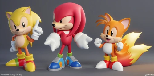 tails,knuckles,knux,fleetway,pensonic,sonicnet,sonic,3d rendered,sonics,3d render,echidnas,figurines,terrytoons,sonicblue,chaotix,sega,anime 3d,echidna,mascots,kirkhope,Photography,General,Realistic