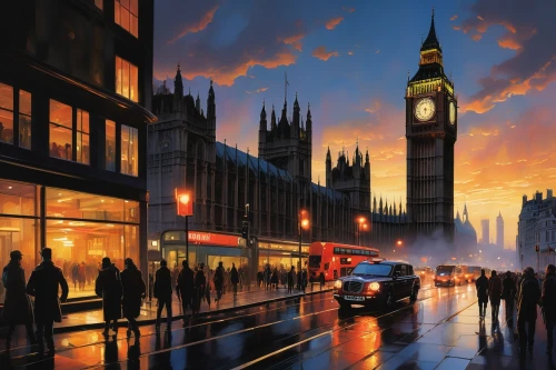londono,londres,london,inglaterra,grimshaw,city of london,londoner,londen,city scape,westminster,cityscapes,world digital painting,londinium,lond,angleterre,picadilly,westminster palace,paris - london,london buildings,piccadilly,Conceptual Art,Oil color,Oil Color 04