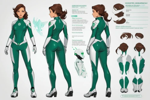 nephrite,xeelee,synthroid,positronium,aurealis,ouanna,romulan,spacesuit,shego,profile sheet,positronic,catsuits,emerald,morphogenetic,specifications,green skin,space suit,concept art,femforce,biotic,Unique,Design,Character Design