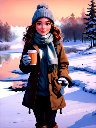 winter background,coffee background,low poly coffee,winter drink,winter,coffee tea illustration,wintery,winters,cold drink,woman drinking coffee,winter clothes,winter clothing,winter mood,winter morning,drinking coffee,snow scene,cup of cocoa,winterized,winter time,world digital painting,Illustration,Abstract Fantasy,Abstract Fantasy 23