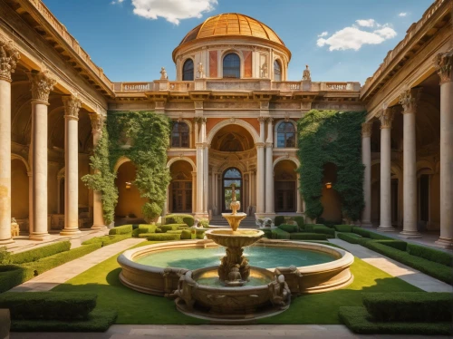 glyptotek,marble palace,zappeion,dolmabahce,palace garden,villa cortine palace,garden of the fountain,palladianism,philbrook,water palace,bahai,persian architecture,noto,jardiniere,mirogoj,mamounia,janiculum,neoclassical,brodsworth,corfu,Conceptual Art,Oil color,Oil Color 16