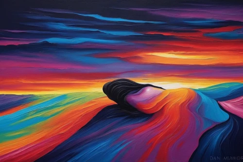 rainbow waves,vibrantly,colorful background,vibrancy,danxia,rainbow clouds,dune landscape,mostovoy,rainbow bridge,girl on the dune,dreamscapes,abstract rainbow,art painting,dream art,oil painting on canvas,dubbeldam,loving couple sunrise,brushstrokes,pittura,intense colours,Illustration,Realistic Fantasy,Realistic Fantasy 25