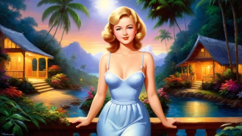 tropico,retro pin up girl,marylyn monroe - female,pin-up girl,cartoon video game background,the blonde in the river,cuba background,retro woman,retro women,marilyn monroe,amazonica,connie stevens - female,pin ups,pin up girl,blue hawaii,retro girl,mamie van doren,valentine day's pin up,scummvm,vintage angel