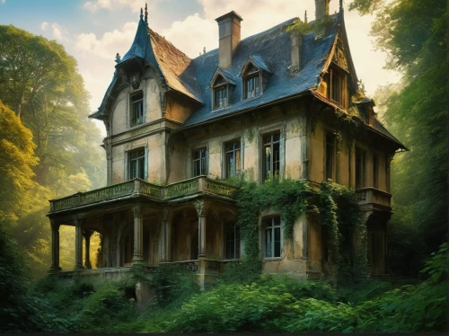 house in the forest,witch's house,abandoned house,victorian house,forest house,the haunted house,witch house,ancient house,old victorian,dreamhouse,old house,ghost castle,abandoned place,doll's house,haunted house,lonely house,creepy house,old home,fairy tale castle,fairytale castle,Conceptual Art,Fantasy,Fantasy 05