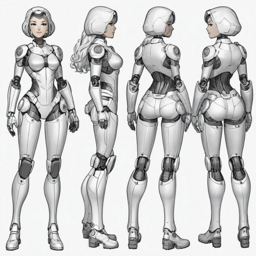 fembots,turnarounds,spacesuit,fembot,proportions,bodices,concept art,booleans,spacesuits,lady medic,xeelee,dummy figurin,space suit,cyborgs,stand models,sculpts,cammy,ludens,cuirasses,character animation,Unique,Design,Character Design