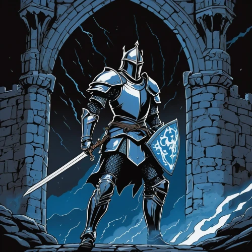 castleguard,knight armor,warden,knight,garrison,aegon,excalibur,gondor,elendil,ornstein,crusader,knight festival,knightly,knighten,paladin,knight tent,defend,arthurian,paladar,knighthoods,Illustration,Black and White,Black and White 12