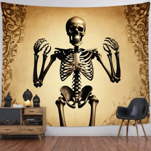vintage skeleton,human skeleton,skelemani,skeletal,wood skeleton,skelly,day of the dead skeleton,skeleton,skeletons,mermaid skeleton,skeletonized,boney,halloween decor,gold stucco frame,gold wall,boneparth,wall decor,skelid,skelton,halloween frame,Photography,General,Realistic