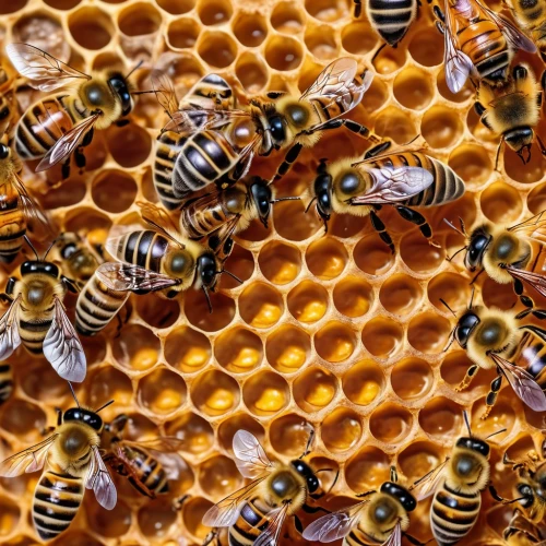 apiculture,honeybees,honey bees,beekeeping,beekeepers,building honeycomb,bee farm,apis mellifera,bees,bee,bee hive,apiaries,bee pollen,bee colony,swarm of bees,honeycomb structure,bee colonies,the hive,beehives,pollen warehousing,Photography,General,Realistic