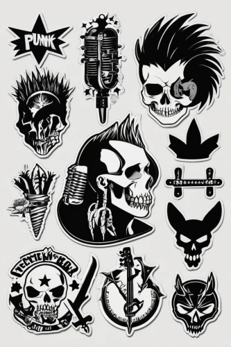 clipart sticker,punk design,crown icons,stickers,halloween icons,icon set,day of the dead icons,nautical clip art,punkers,set of icons,headshrinkers,psychobilly,tattooists,dental icons,sticker,japanese icons,skull and crossbones,party icons,drink icons,crests,Unique,Design,Sticker