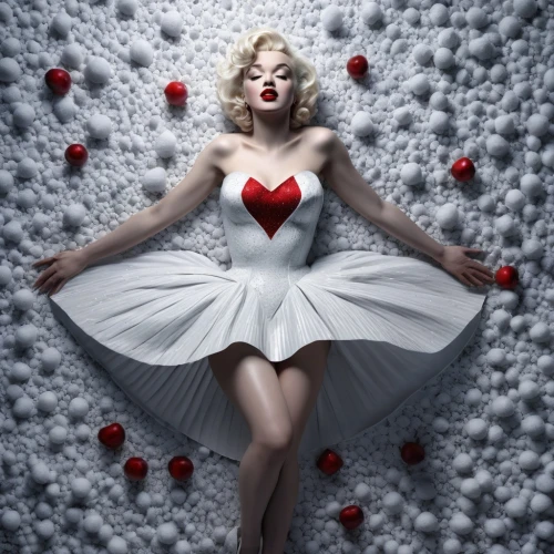 valentine pin up,queen of hearts,valentine day's pin up,rose petals,white rose snow queen,cupid,red heart,heart background,heart cherries,snow angel,winged heart,rose white and red,stitched heart,fallen petals,heart candy,flying heart,heartstream,coeur,vanderhorst,dreamlover,Photography,Artistic Photography,Artistic Photography 11