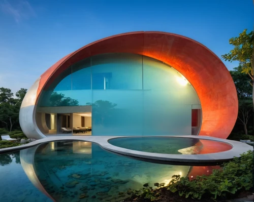 pool house,futuristic architecture,cubic house,cube house,corten steel,infinity swimming pool,dreamhouse,modern architecture,mirror house,aqua studio,modern house,summer house,hemispheric,dunes house,dug-out pool,holiday villa,florida home,swim ring,beautiful home,round hut,Photography,General,Realistic