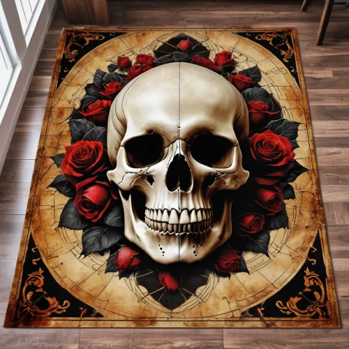boho skull,floral skull,rug,day of the dead skeleton,day of the dead frame,doormats,tapestry,doormat,jigsaw puzzle,carpets,kitchen towel,skull and cross bones,tapestries,rugs,deadheads,skull bones,sugar skull,floral rangoli,deadhead,floormats,Photography,General,Realistic